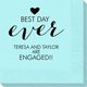 Best Day Ever with Heart Napkins Image 2 of 2